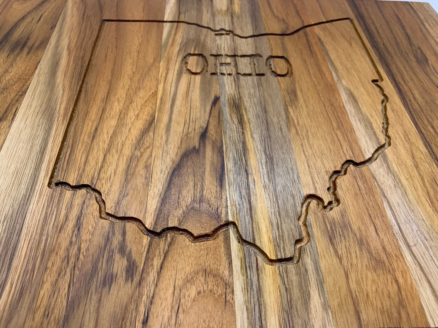 State Cutting Board Teak Butchers Block Your choice of State