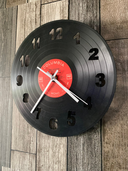 Vintage Vinyl Record Wall Clock, Aesthetic Decorative Clock, Music Themed Gift, Silent Clock, Record Wall Decor, Musician Gifts, BFF Gift