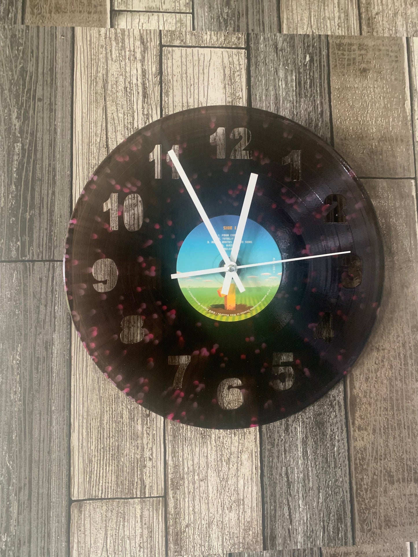 Custom Vinyl Record Clock