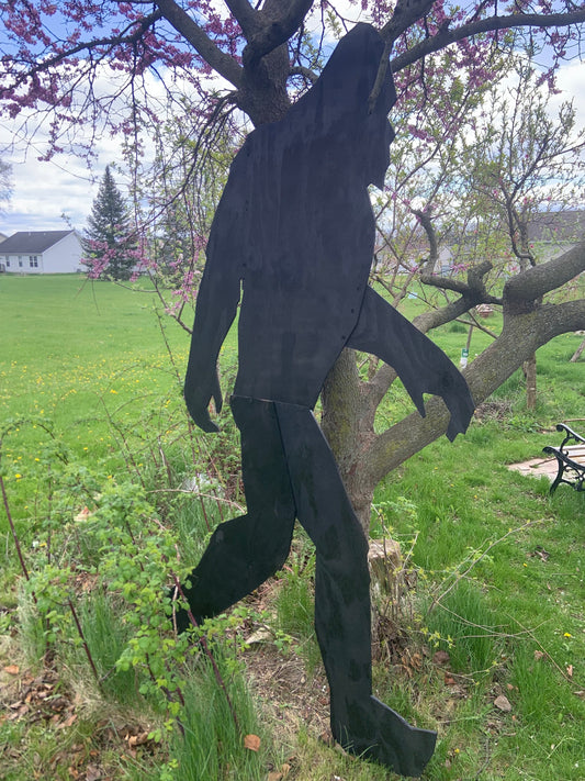 Giant Bigfoot Yard Sasquatch Silhouette Display, Outdoor Garden Backyard Decoration, Bigfoot Yard Art, Mystical Animal